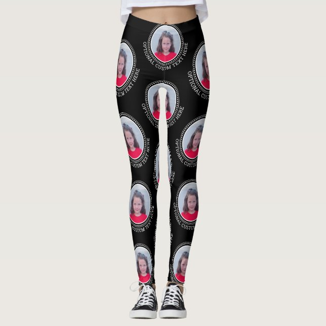 Create a Custom Photo Collage with 1 Photo Leggings
