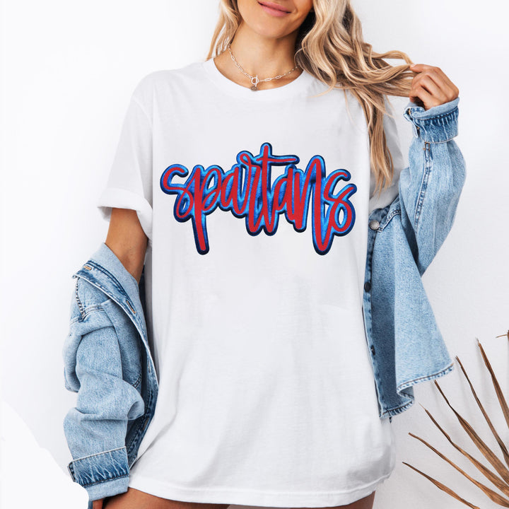 Custom Double Puff Mascot T-shirt