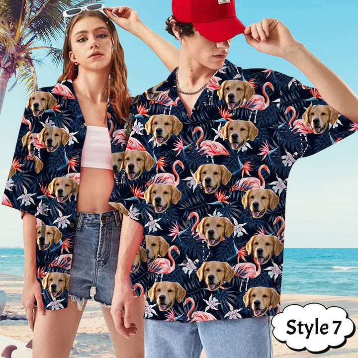 Personalized Pet Beach Shirt for Man Women  Dog Hawaiian Shirt