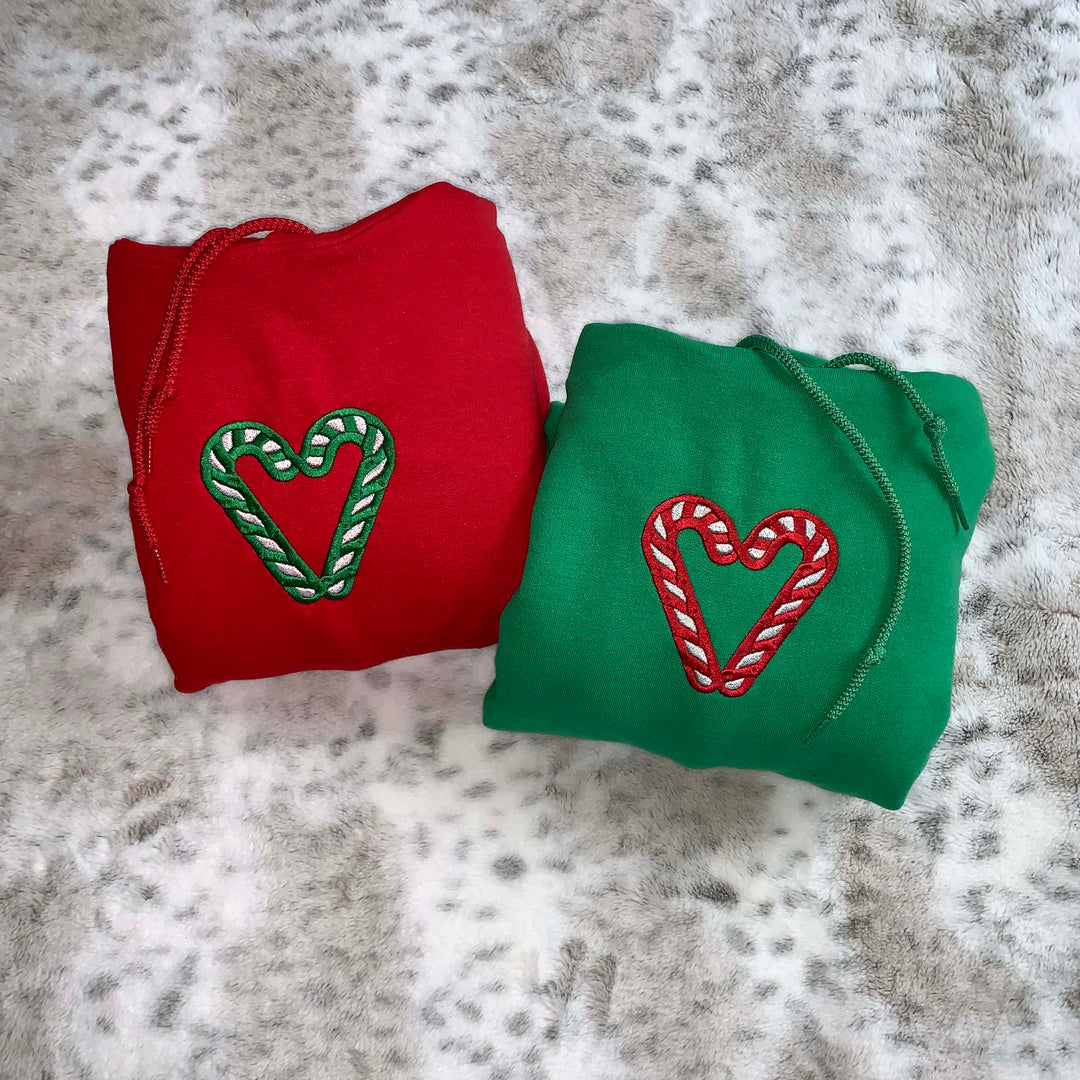 Custom Christmas candy stick hoodie