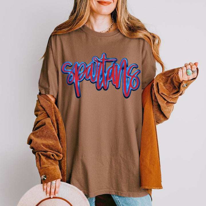 Custom Double Puff Mascot T-shirt