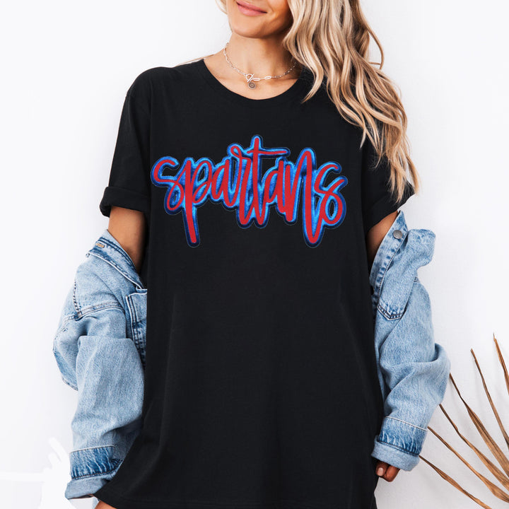 Custom Double Puff Mascot T-shirt
