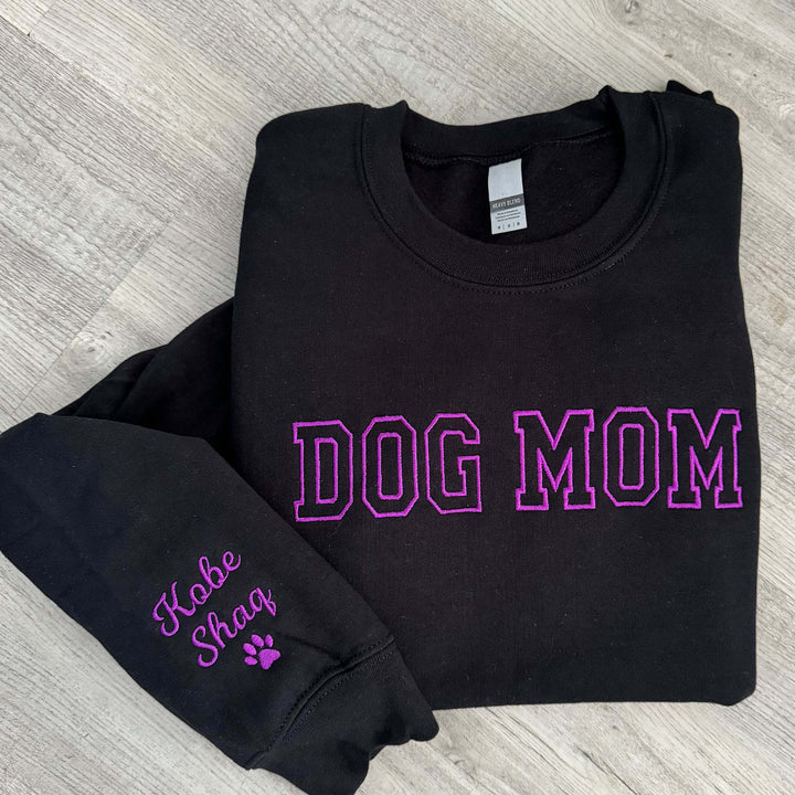 Dog Mom Pullover, dog mom gift crewneck sweatshirt