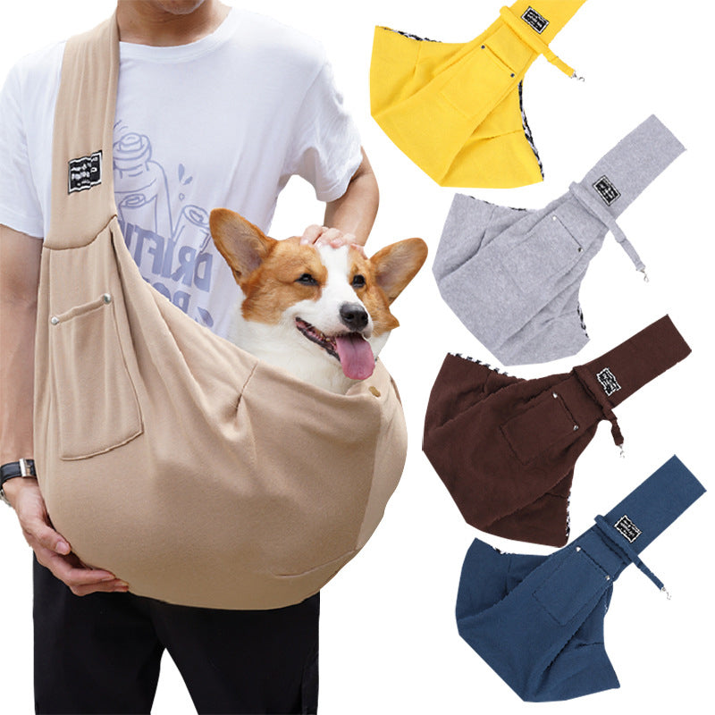 One shoulder crossbody pet bag for going out