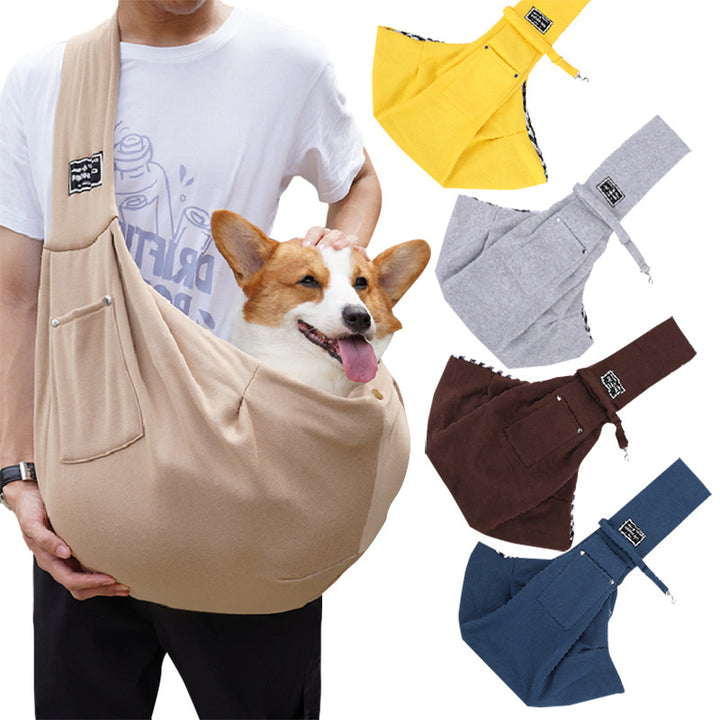 One shoulder crossbody pet bag for going out