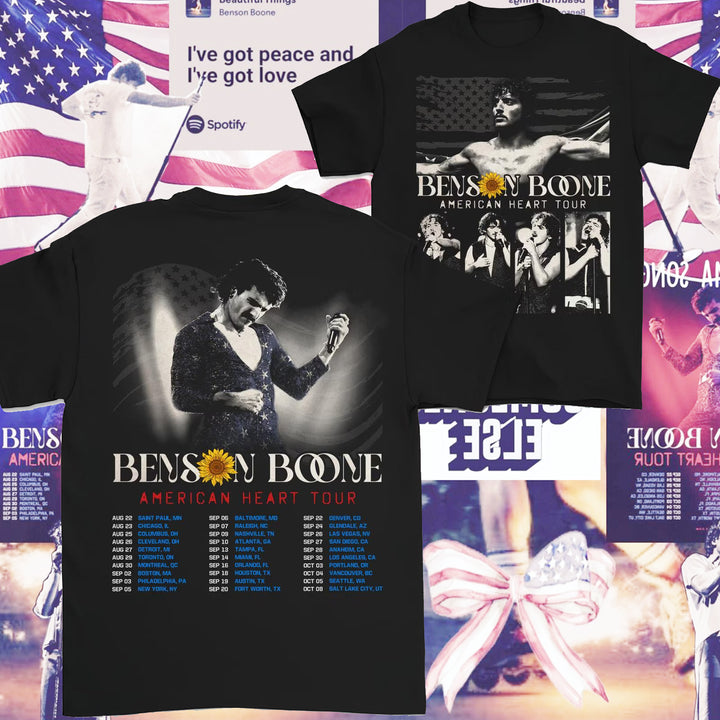 Benson Boone Vintage Shirt, Tour Album 2025 Concert Gift Unisex