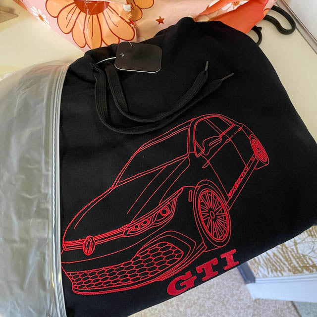 Custom Embroidered Car Sweatshirt, Hoodie, T-shirt