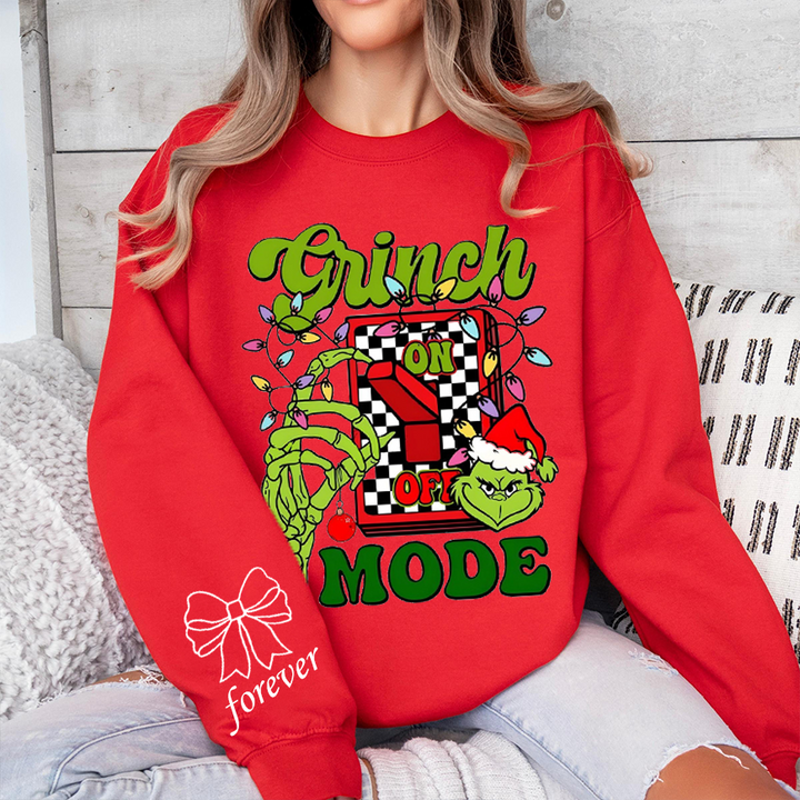 Custom Grinch mood printed hoodie