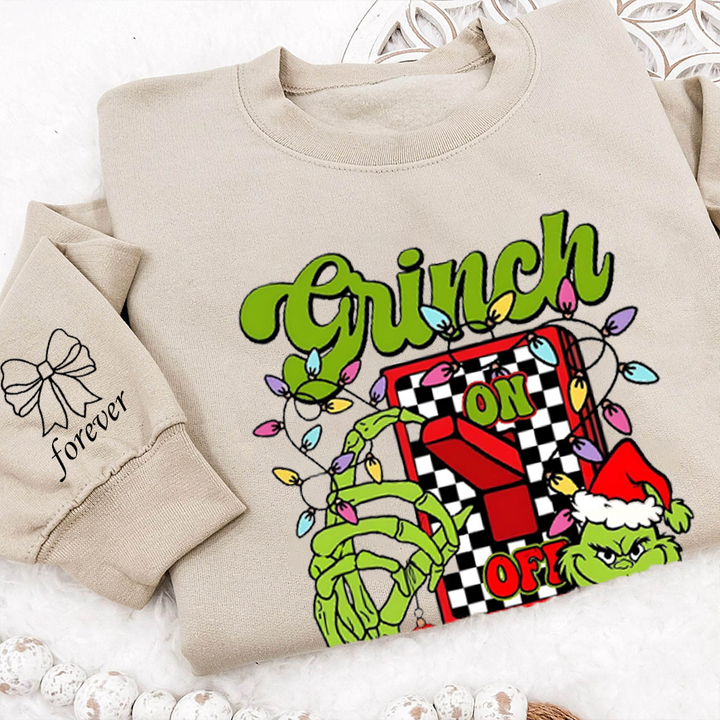 Custom Grinch mood printed hoodie