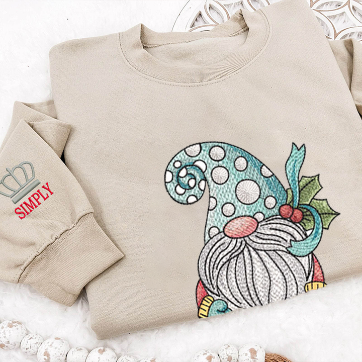 Custom embroidered Christmas goblin hoodie