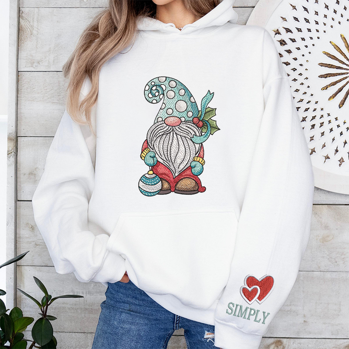 Custom embroidered Christmas goblin hoodie