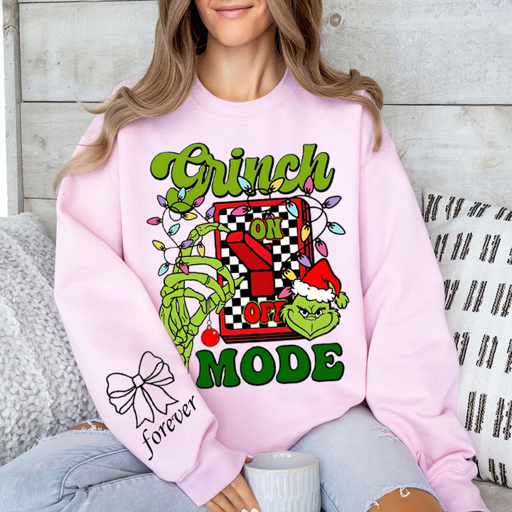 Custom Grinch mood printed hoodie