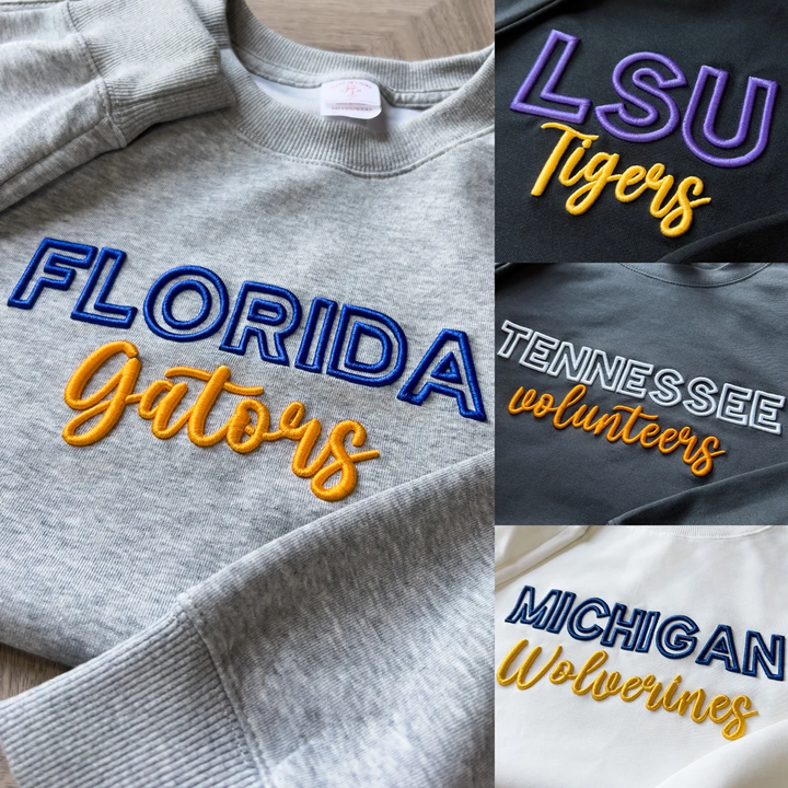 Custom 3D PUFF Embroidery Team Sweatshirt / Hoodie