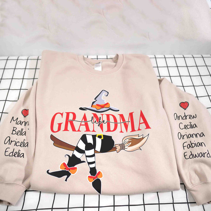 Custom Halloween Grandma Witch Sweatshirt