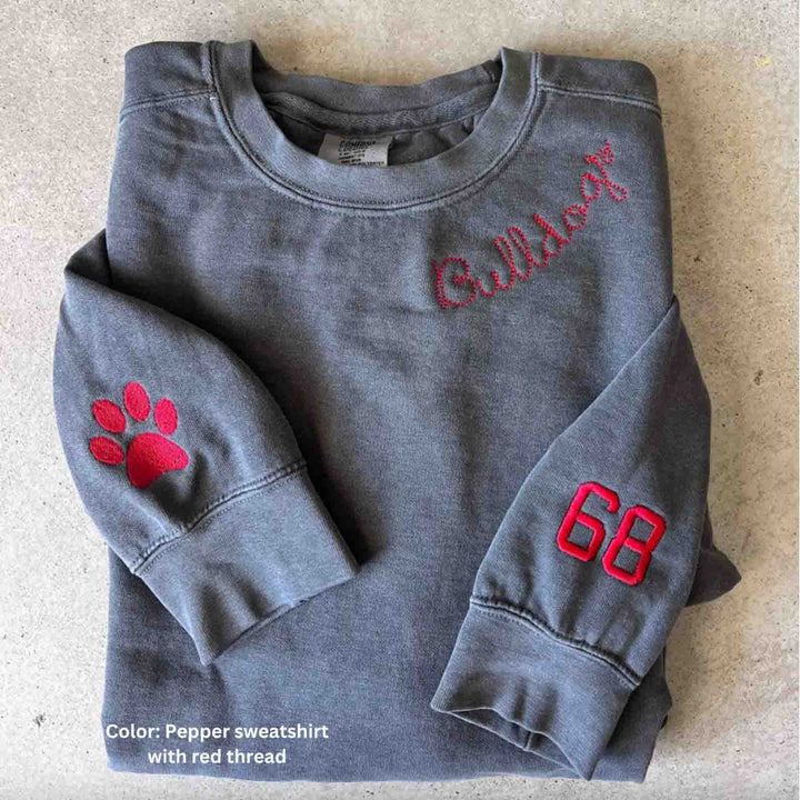 Custom Embroidered Comfort Colors - Football Fan Pullover
