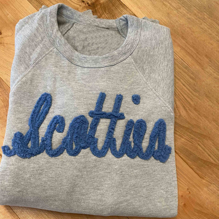 Embroidery Chenille Yarn Team Soft Sweatshirt