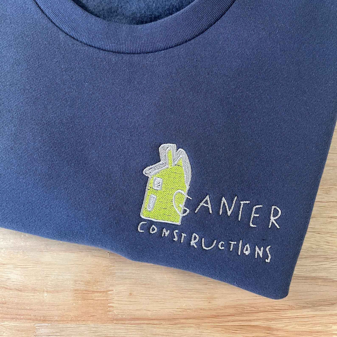 Custom Kids Art Embroidered Tshirt or Personalised Hoodie