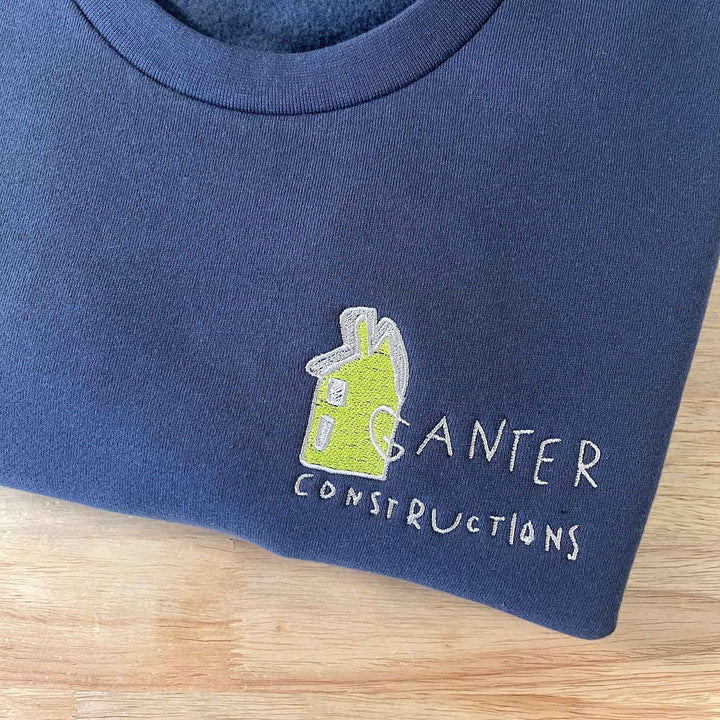 Custom Kids Art Embroidered Tshirt or Personalised Hoodie