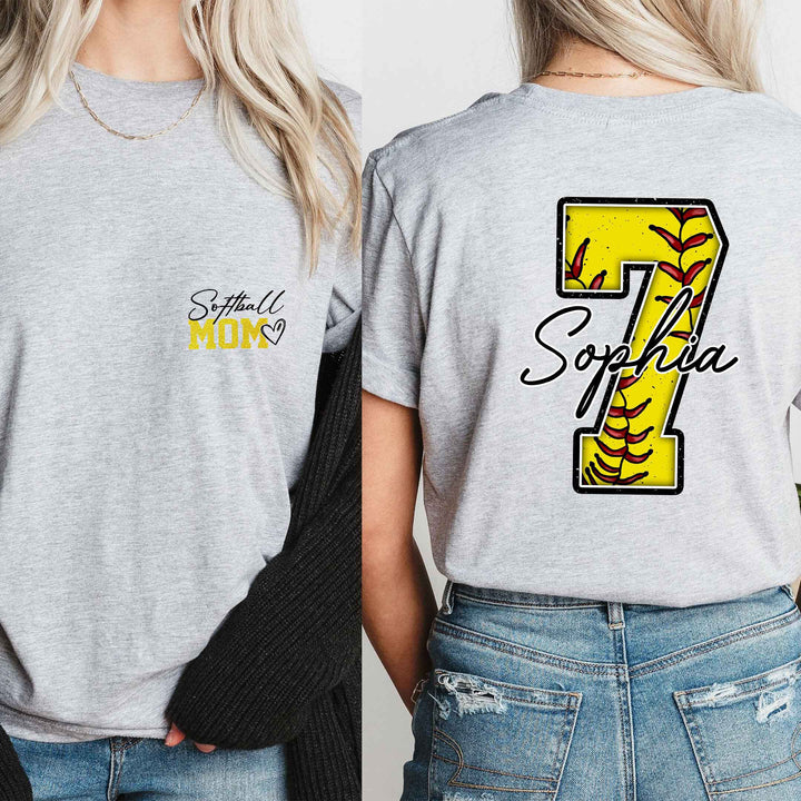 Personalized Softball Mom Sweatshirt