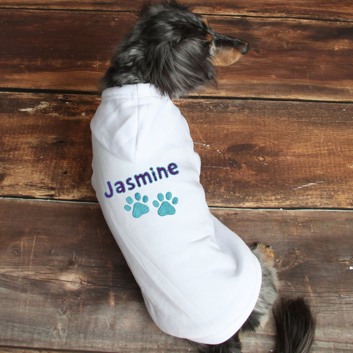Personalized Dog Hoodie - Embroidered Name Pet Hoodie