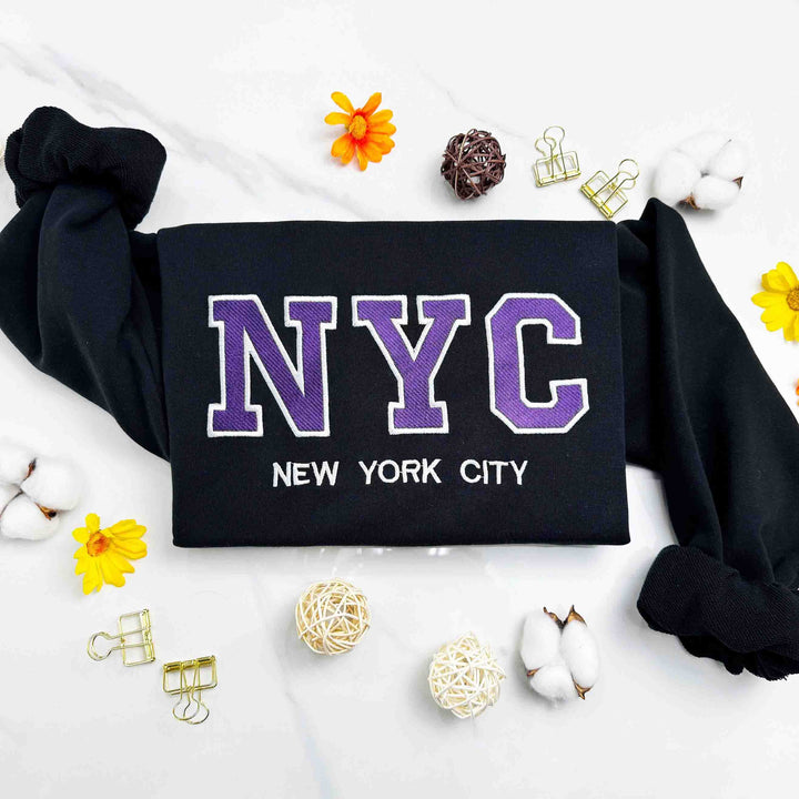 Custom Embroidered Filled Varsity Sweatshirt