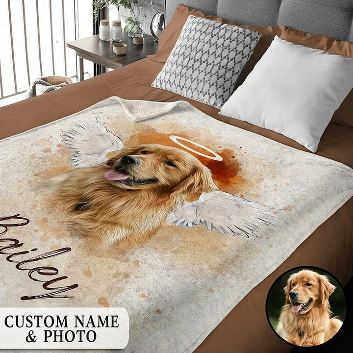 Personalized Pet Memorial Photo Blanket