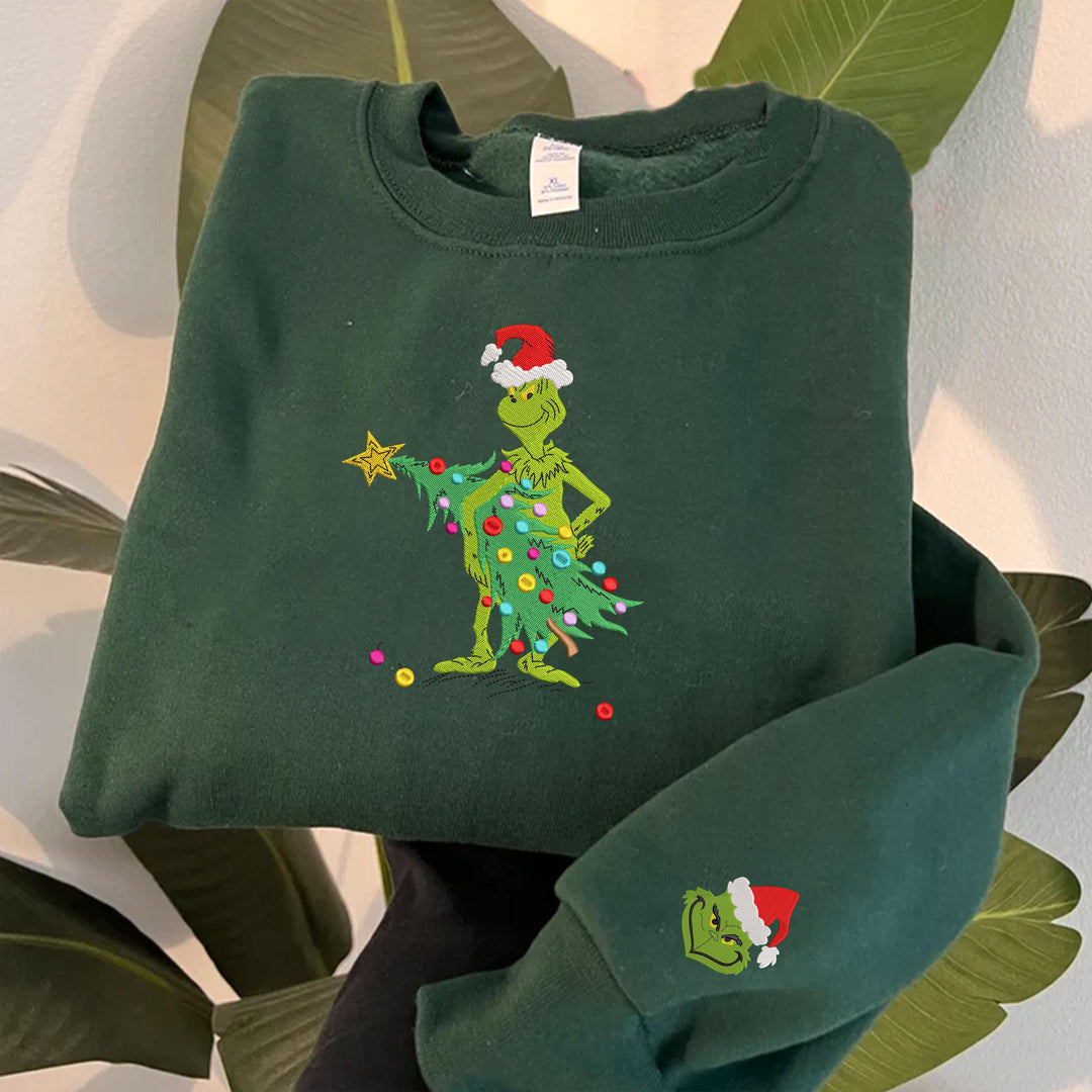 Custom Christmas Embroidered Sweatshirt