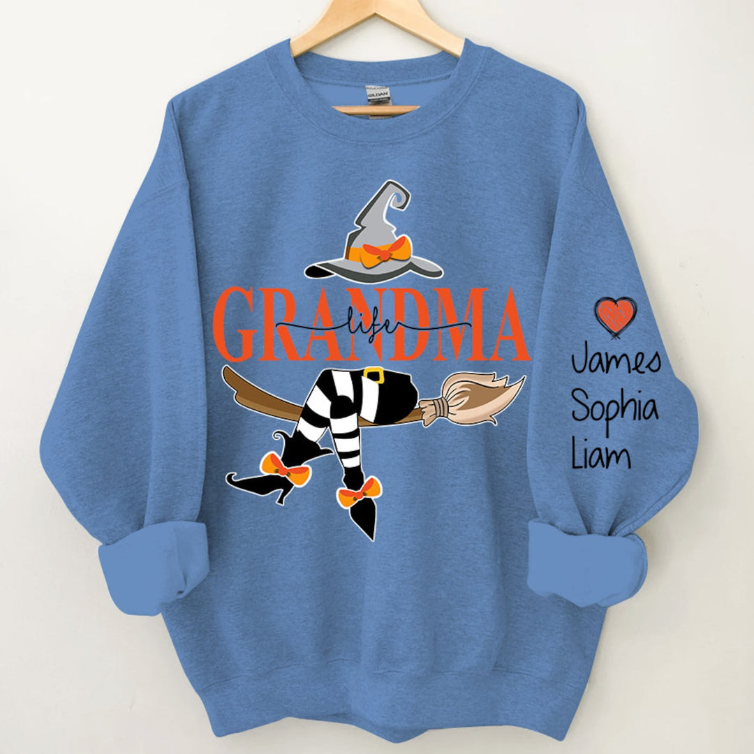 Custom Halloween Grandma Witch Sweatshirt