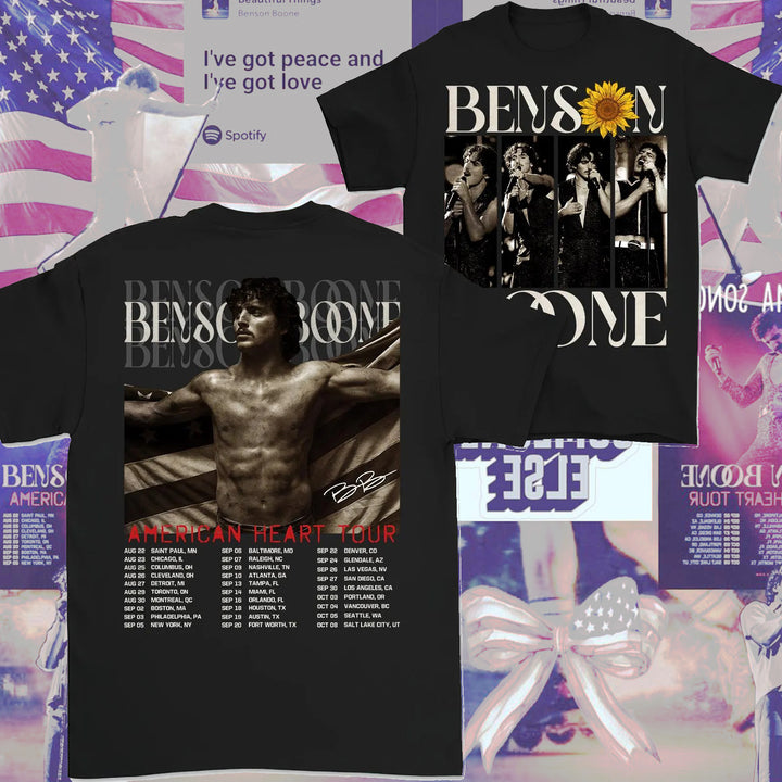 Vintage Benson Boone Shirt, Benson Boone Merch, Benson Boone Concert Shirt