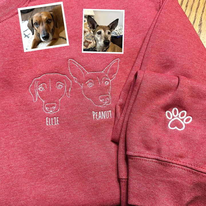 Geborduurd sweatshirt voor huisdier  Gepersonaliseerde Pet Loss-hoodie