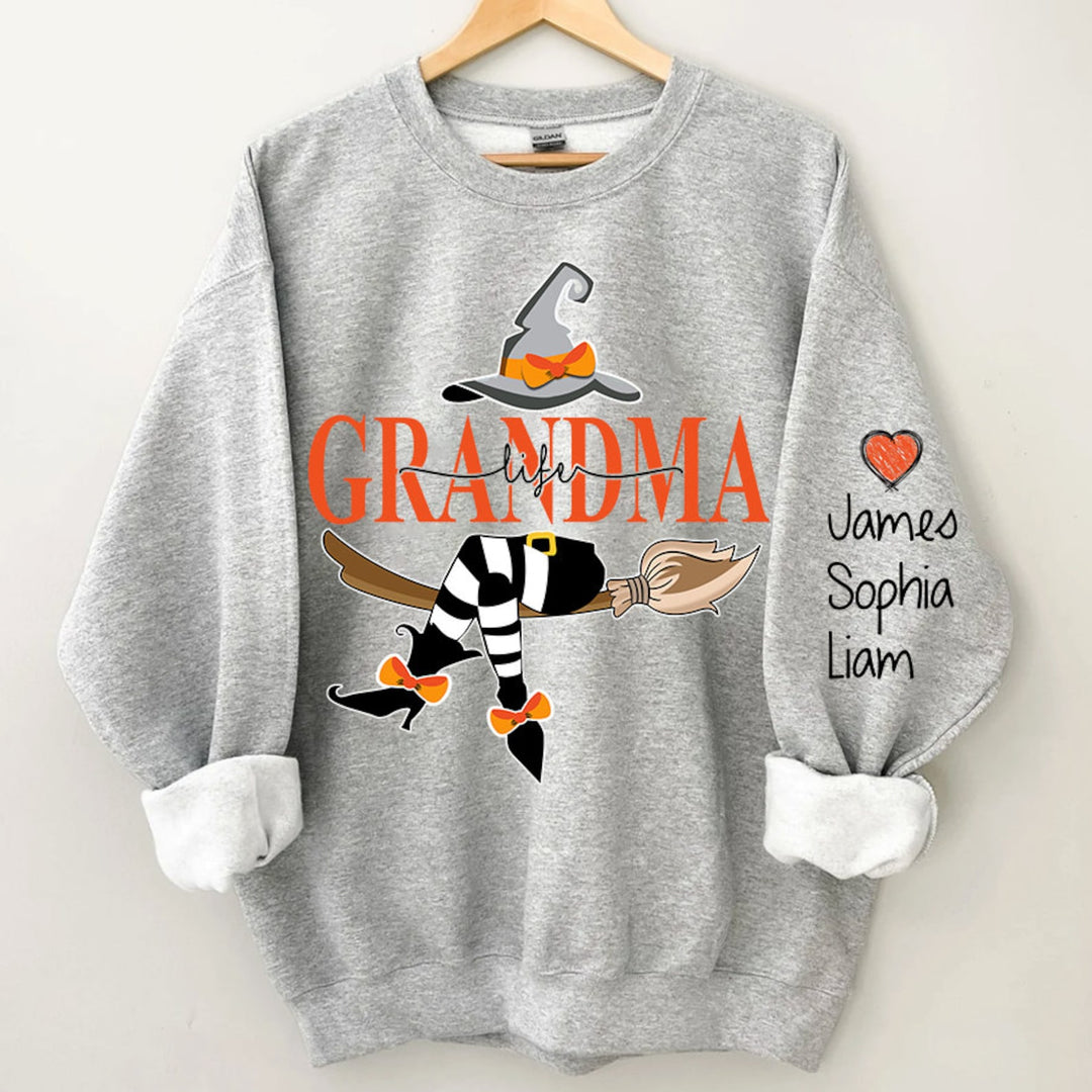 Custom Halloween Grandma Witch Sweatshirt