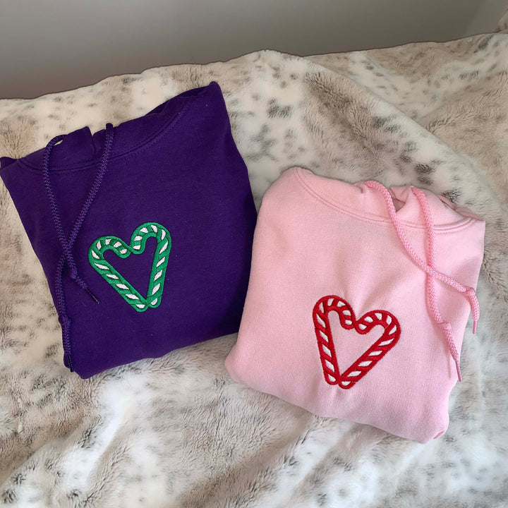 Custom Christmas candy stick hoodie