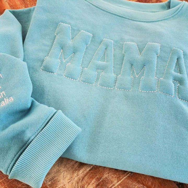 Embossed 3D Puff Embroidery  Sweatshirt