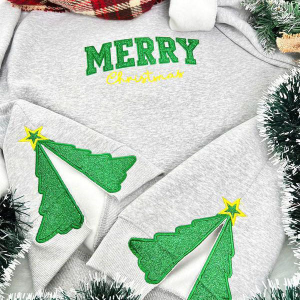 Custom sparkly Christmas hoodie