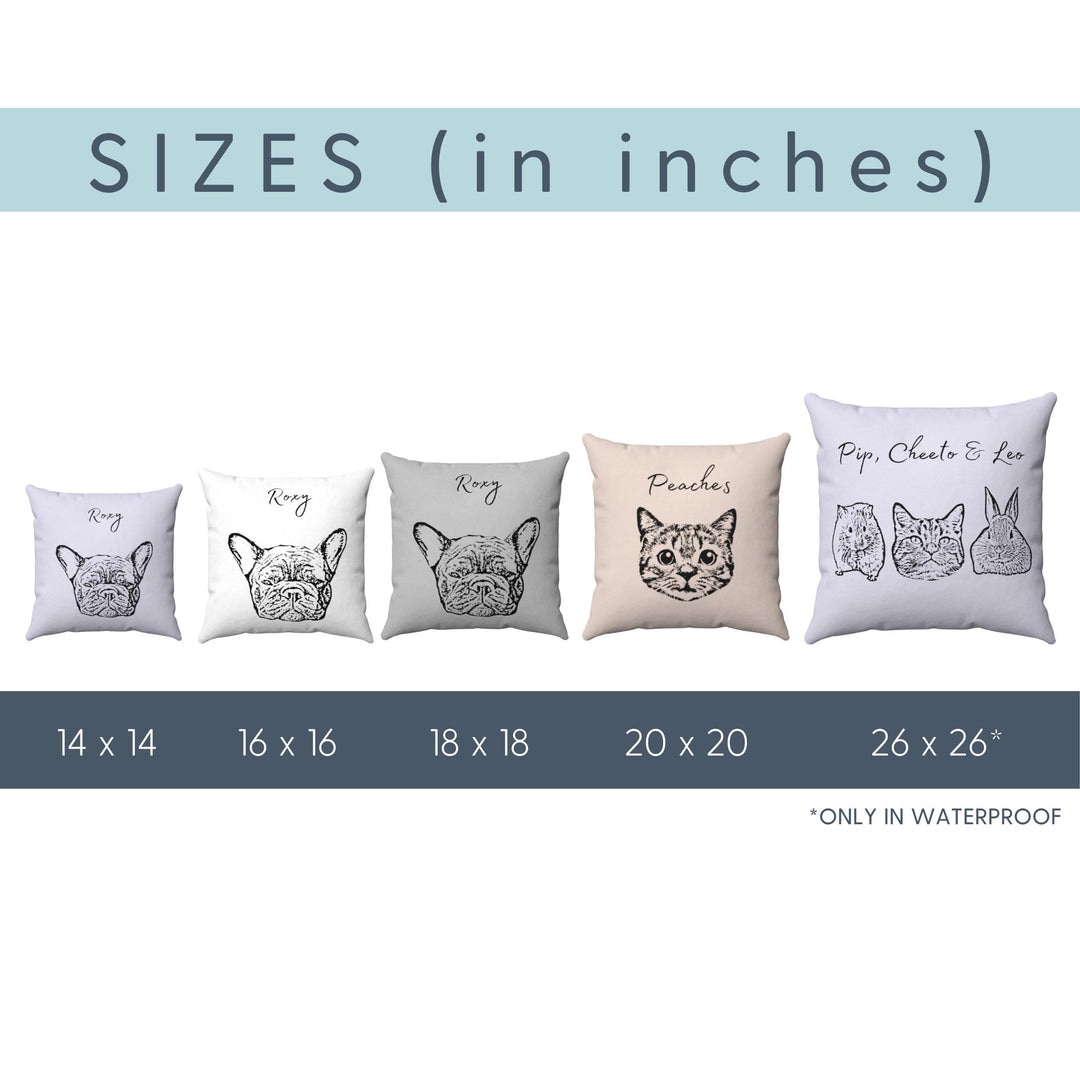 Custom Pet Pillow Using Pet Photo + Name Custom Dog Pillow