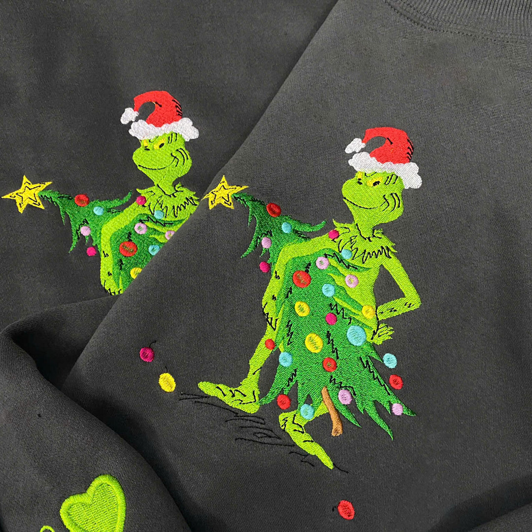 Custom Christmas Embroidered Sweatshirt