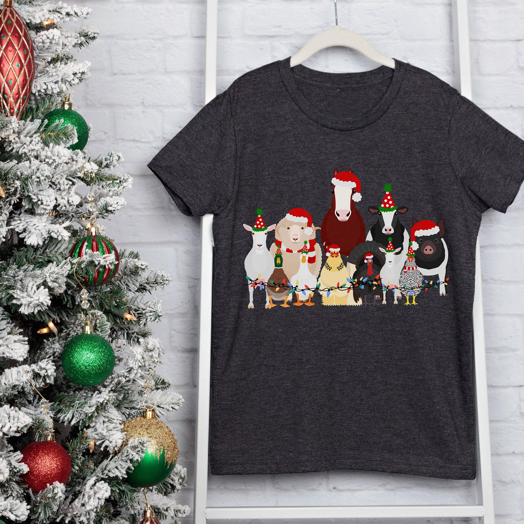 Christmas Harvest print hoodie