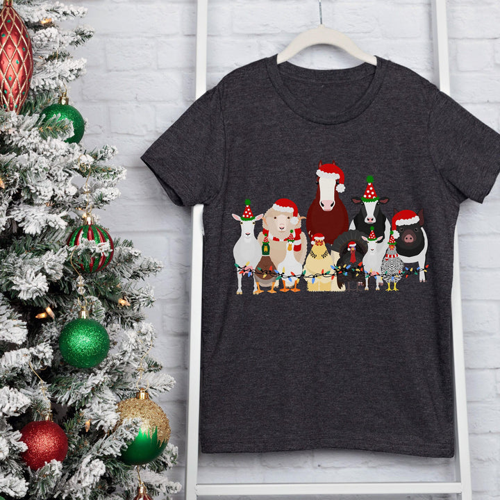 Christmas Harvest print hoodie