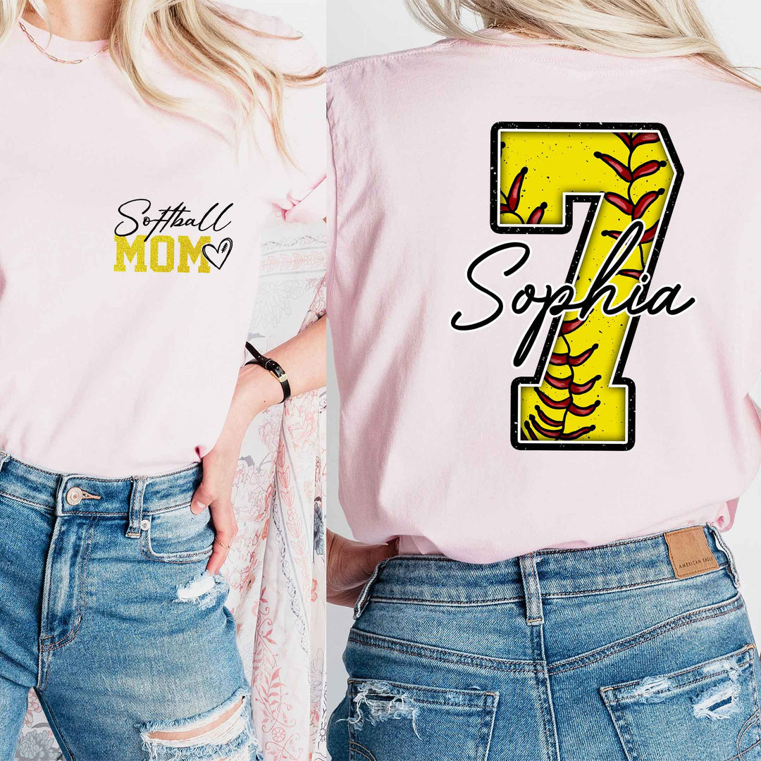 Personalized Softball Mom Sweatshirt