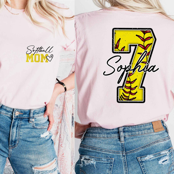 Personalized Softball Mom Sweatshirt