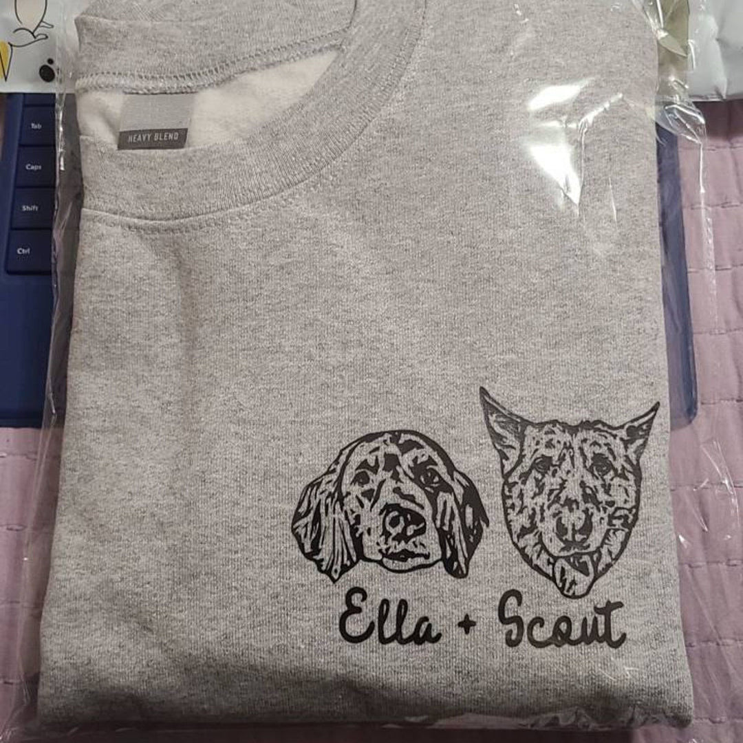 Custom Cat Portrait Sweatshirt