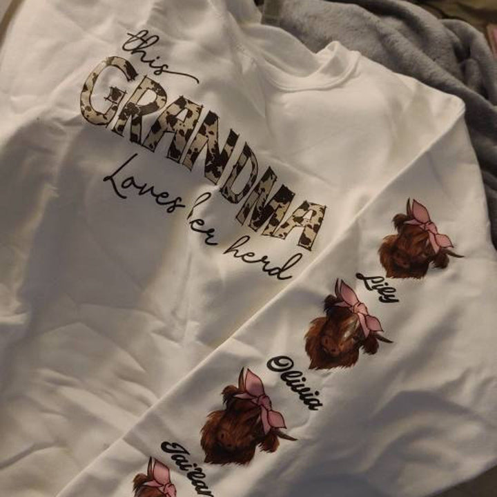 Custom Cow Mothers Day  Sweatshirt
