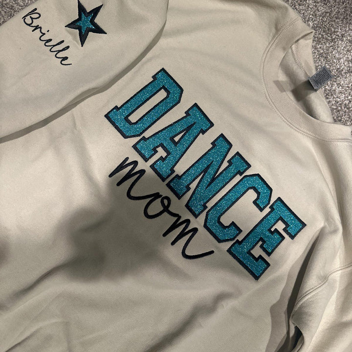 Personalized Embroidered Dance Mom Sweatshirt