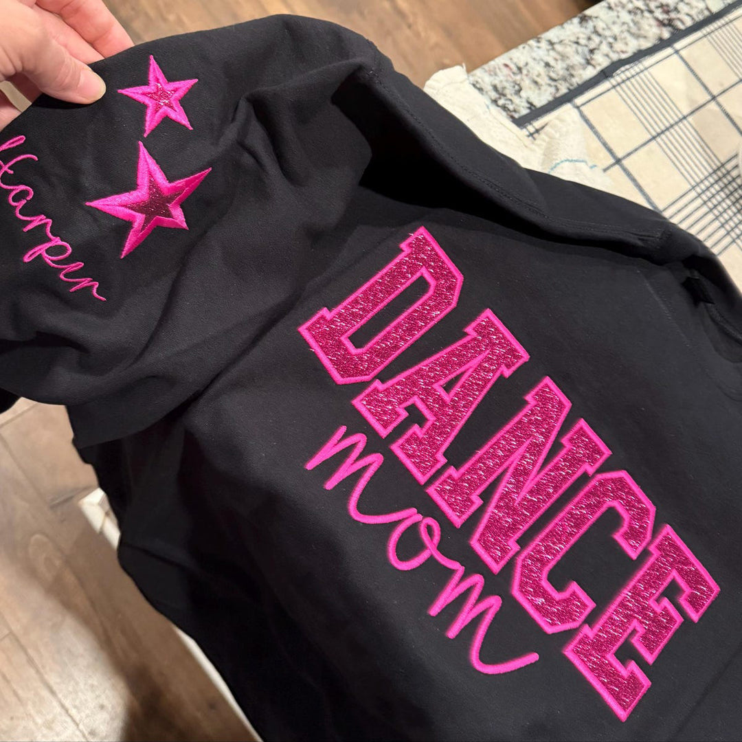 Personalized Embroidered Dance Mom Sweatshirt