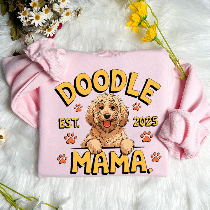 Doodle Mom Est. 2025 Design Sweatshirt