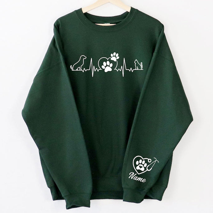 Custom Vet Tech Sweatshirt, Personalized Vet Gifts