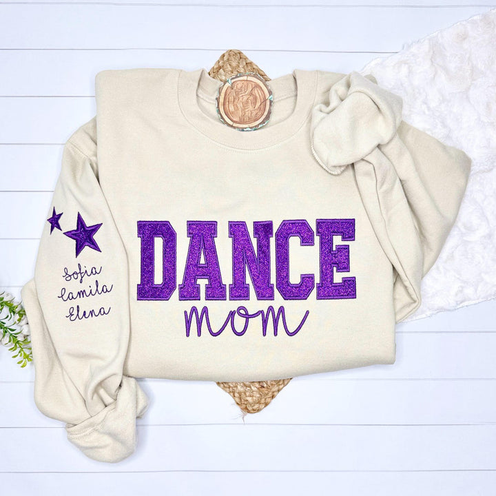 Personalized Embroidered Dance Mom Sweatshirt