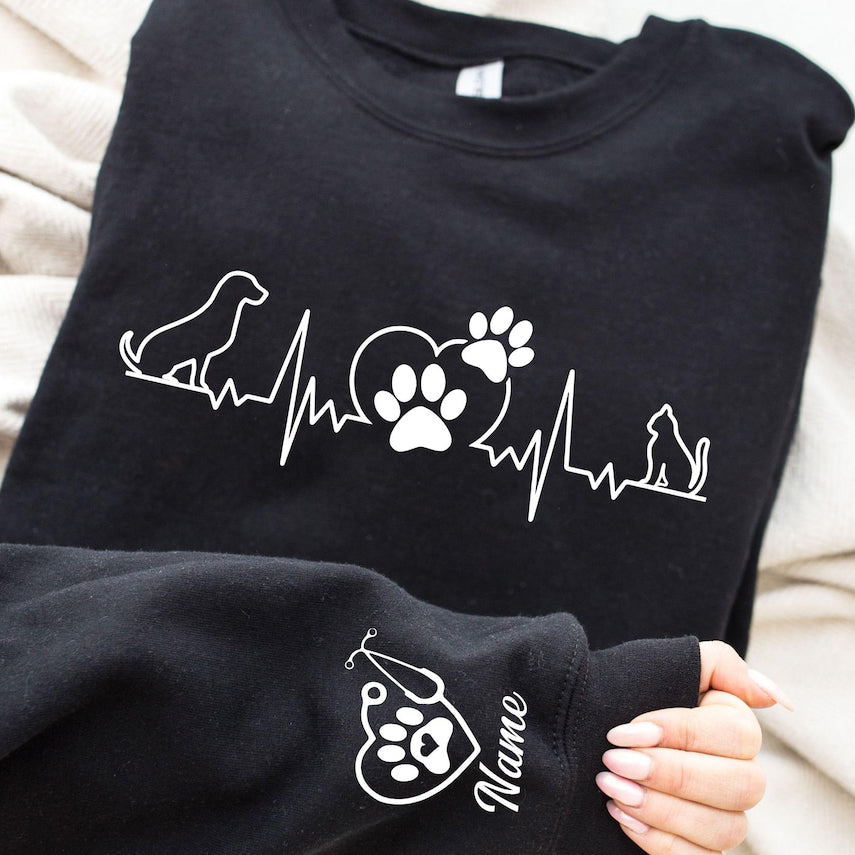 Custom Vet Tech Sweatshirt, Personalized Vet Gifts