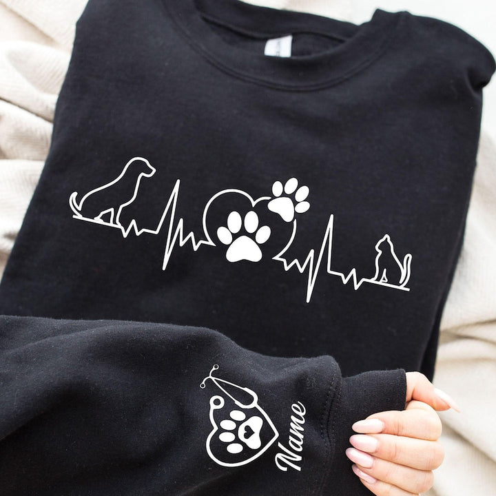 Custom Vet Tech Sweatshirt, Personalized Vet Gifts