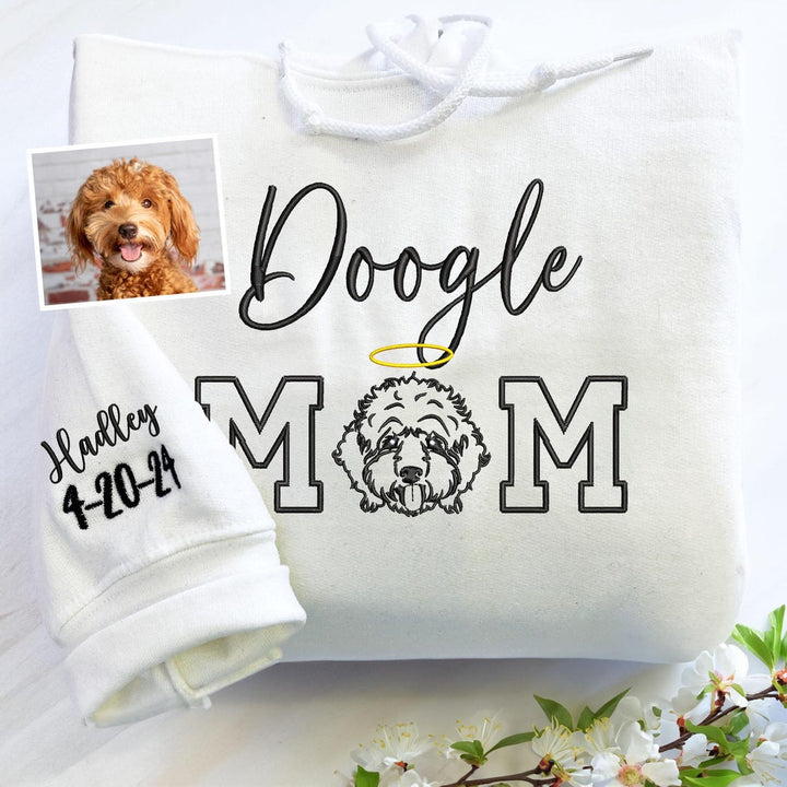 Golden Doodle Sweater  Embroidered Doodle Mom Sweatshirt